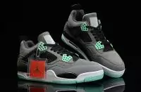 jordan 4 hommes air nubuck haut dessus chaussures basket ball promotion gris vert